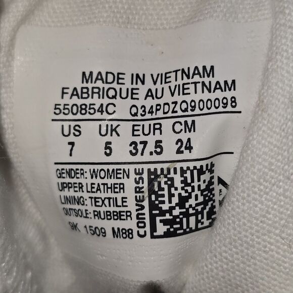 Converse Chuck Taylor All Star Shroud Hi Women's Size 7 White Black Zebra Shoes - Picture 9 of 9